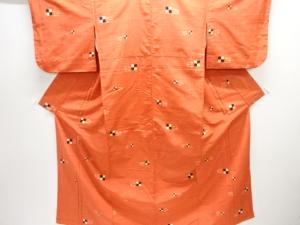 抽象模様織り出し手織り紬着物